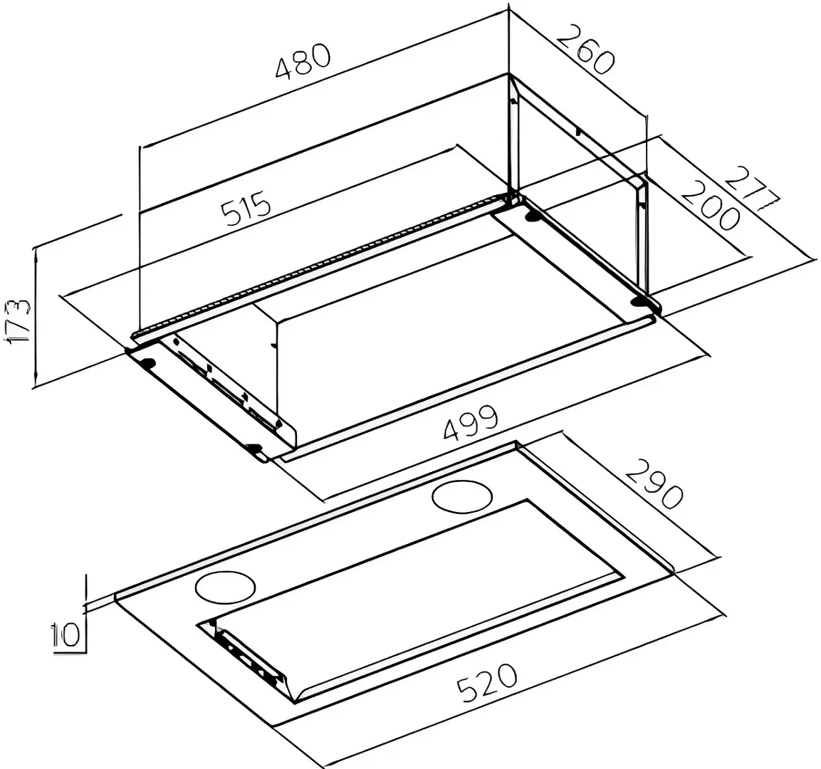Hota incorporabila Backer Xir 850 (52) (Black) - 4